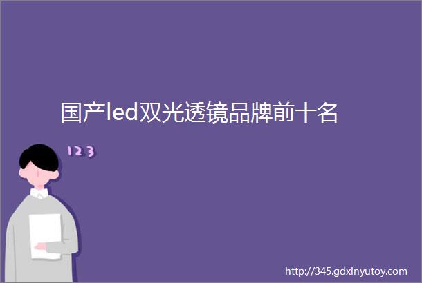 国产led双光透镜品牌前十名